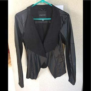 Leather dress jacket by Maurice’s.